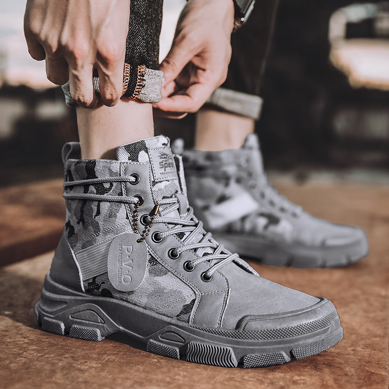 Discover the New Canvas High-Top Retro Hiking Boots